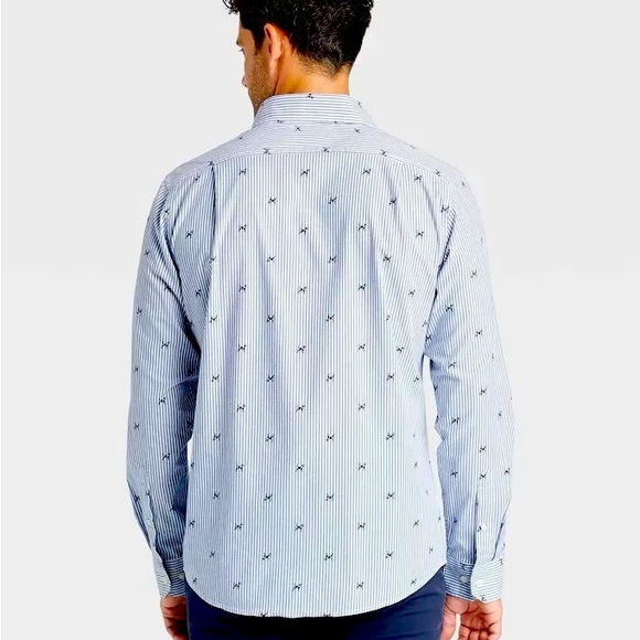 Goodfellow & Co Button Down Long Sleeve Dog Print Shirt - Picture 3 of 4